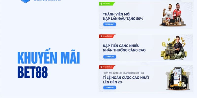 Khuyến mãi BET88 tặng thưởng cho người chơi khi nạp tiền lần thứ 2